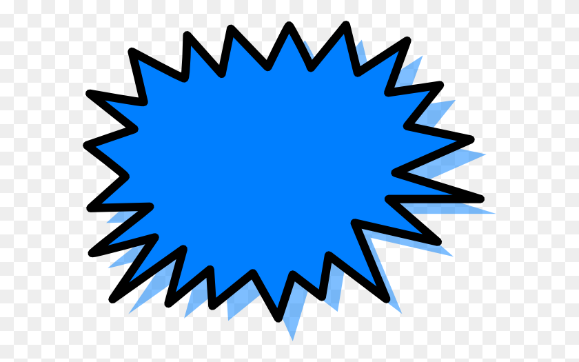 600x465 Blue Explosion Png, Clip Art For Web - Explosion Clipart Transparent