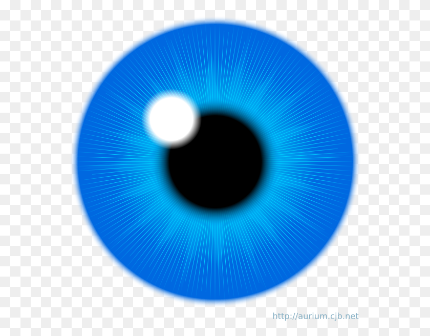 570x596 Iris De Ojos Azules Clipart Free Vector - Eyeball Clipart
