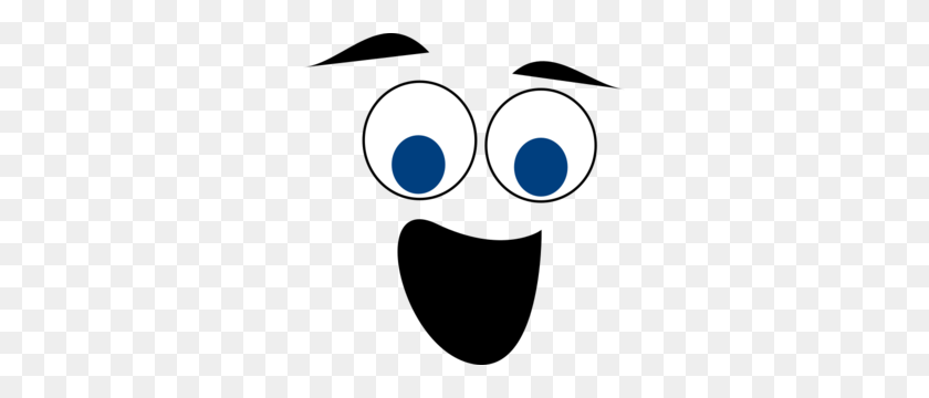 291x300 Blue Eyed Happy Face Clip Art - Happy Face Clipart
