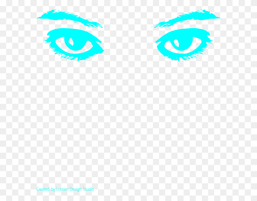 600x598 Clipart De Ojos Azules - Mean Eyes Clipart