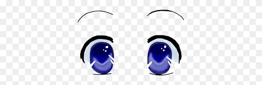 347x212 Blue Eyes Clipart Anime Eye - Anime Eyes Clipart