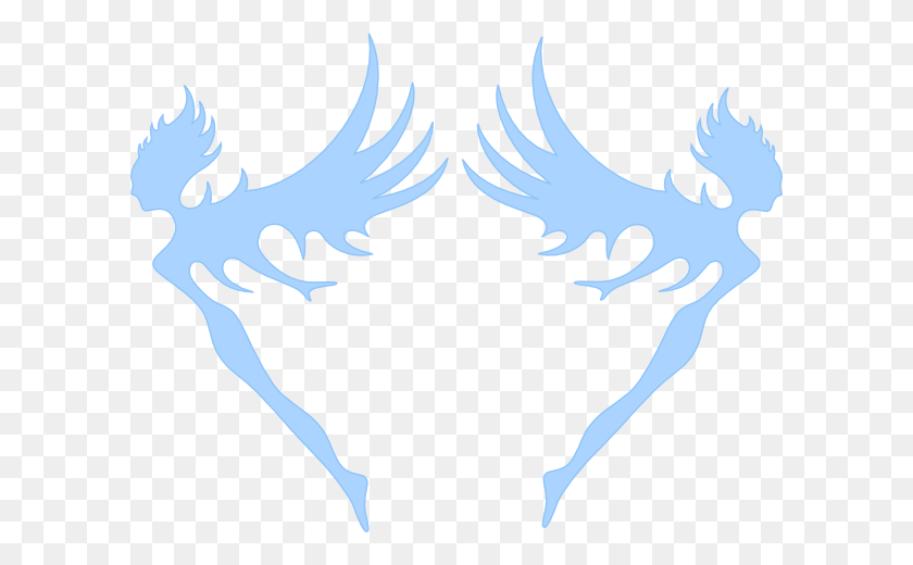 600x460 Blue Fairies Clip Art - Fairy Wings Clipart
