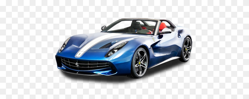 500x275 Coche De Ferrari America Azul Imagen Png - Ferrari Png