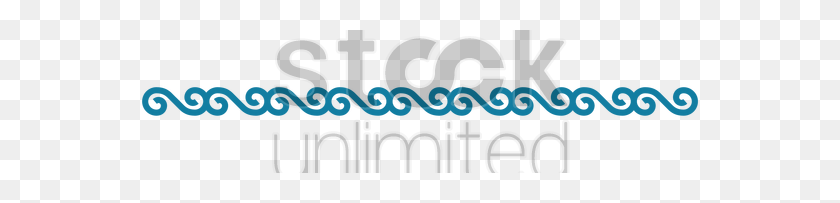 600x143 Синий Филигранный Дизайн Границы Векторное Изображение - Филигрань Png