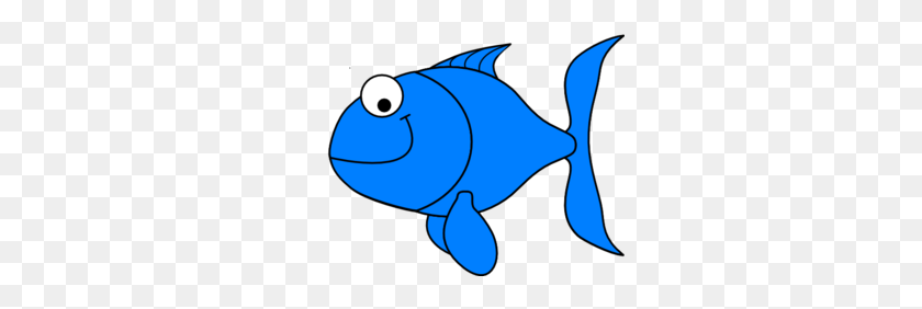 299x222 Blue Fish Clip Art - Pescado Clipart