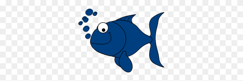 297x222 Blue Fish Clip Art - Free Fish Clipart