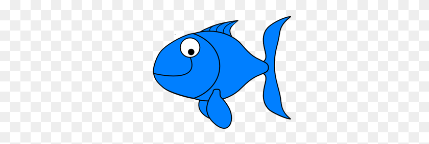 300x223 Png Синяя Рыба Клипарт