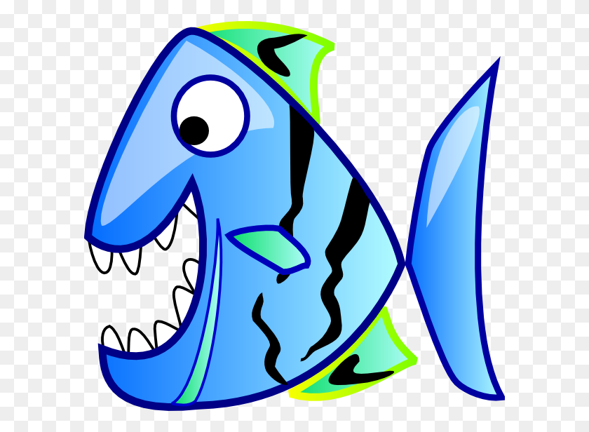 600x556 Blue Fish Png Clip Arts For Web - Fish Clipart PNG