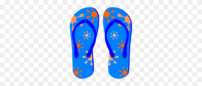 258x297 Blue Flip Flops Clip Art - Flip Flop Clip Art Free