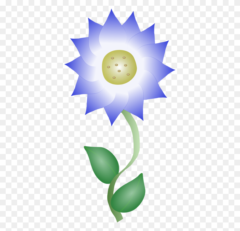 389x750 Синий Цветок Синий Цветок Скачать Синюю Розу - Голубая Роза Клипарт