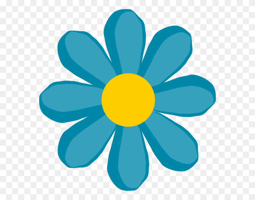 582x599 Синий Цветок Картинки Свободный Вектор - Ирис Цветок Клипарт