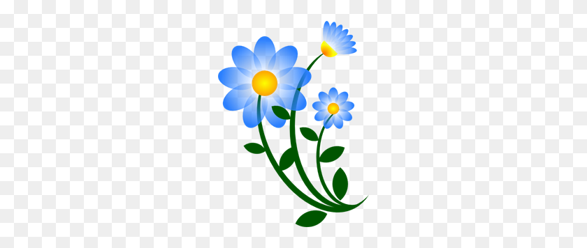 216x296 Blue Flower Clipart Png For Web - Chamomile PNG