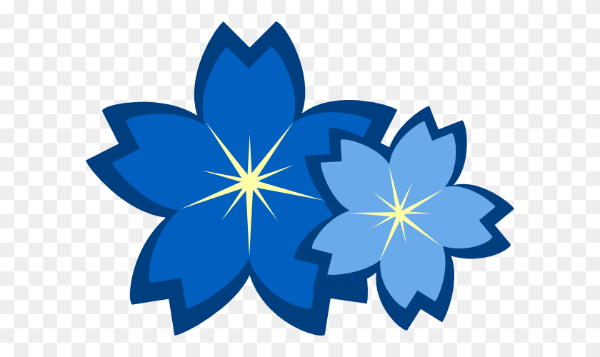 600x440 Blue Flowers Clip Art - Real Flower Clipart