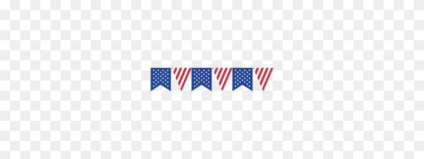 256x256 Blue Folded Usa Ribbon - American Flag PNG Transparent