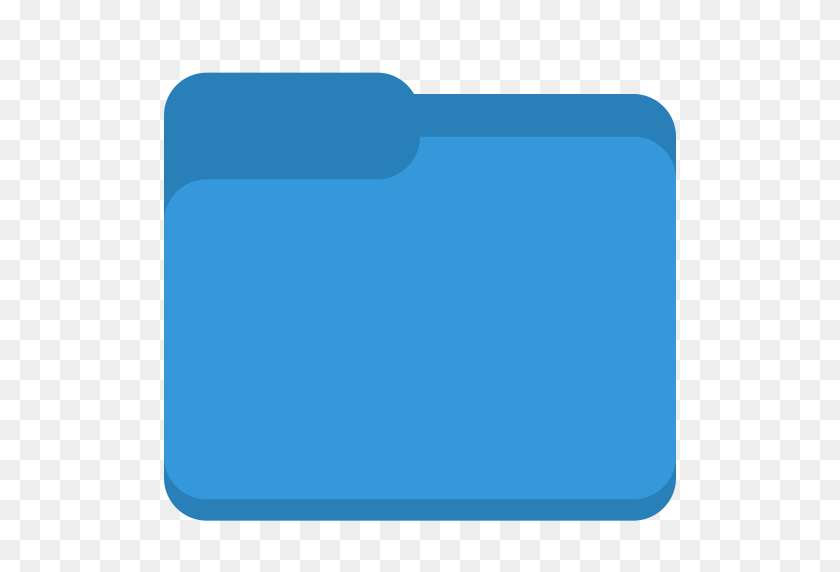 512x512 Blue, Folder Icon - Folder Icon PNG