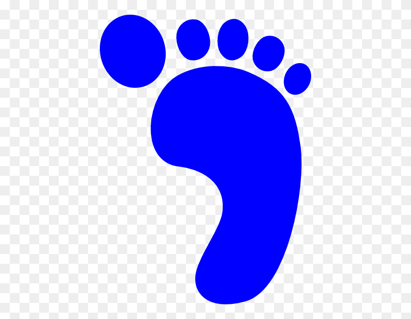 432x593 Blue Foot Clip Art - Foot Clipart