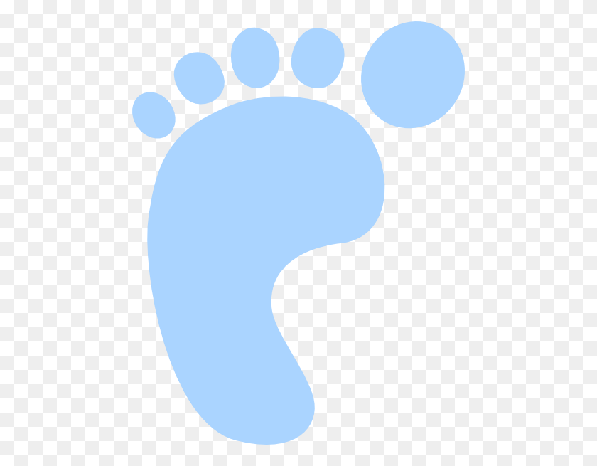 468x595 Blue Foot Png, Clip Art For Web - Foot Clipart Black And White
