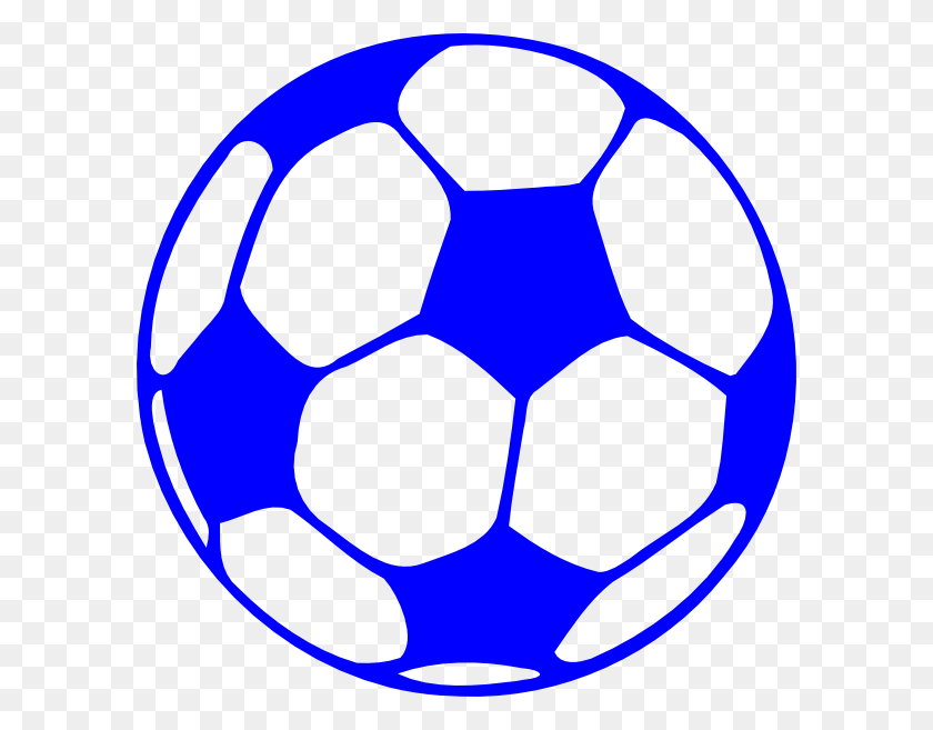 594x597 Blue Football Clip Art - Football Clipart PNG