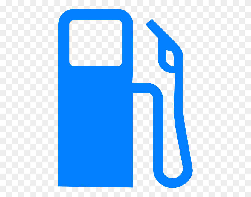 450x598 Blue Gas Pump Clip Art - Petrol Clipart