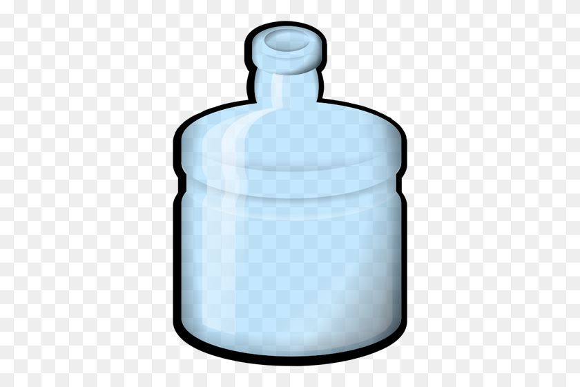 340x500 Blue Glass Bottle Vector Illustration - Potion Bottle Clipart