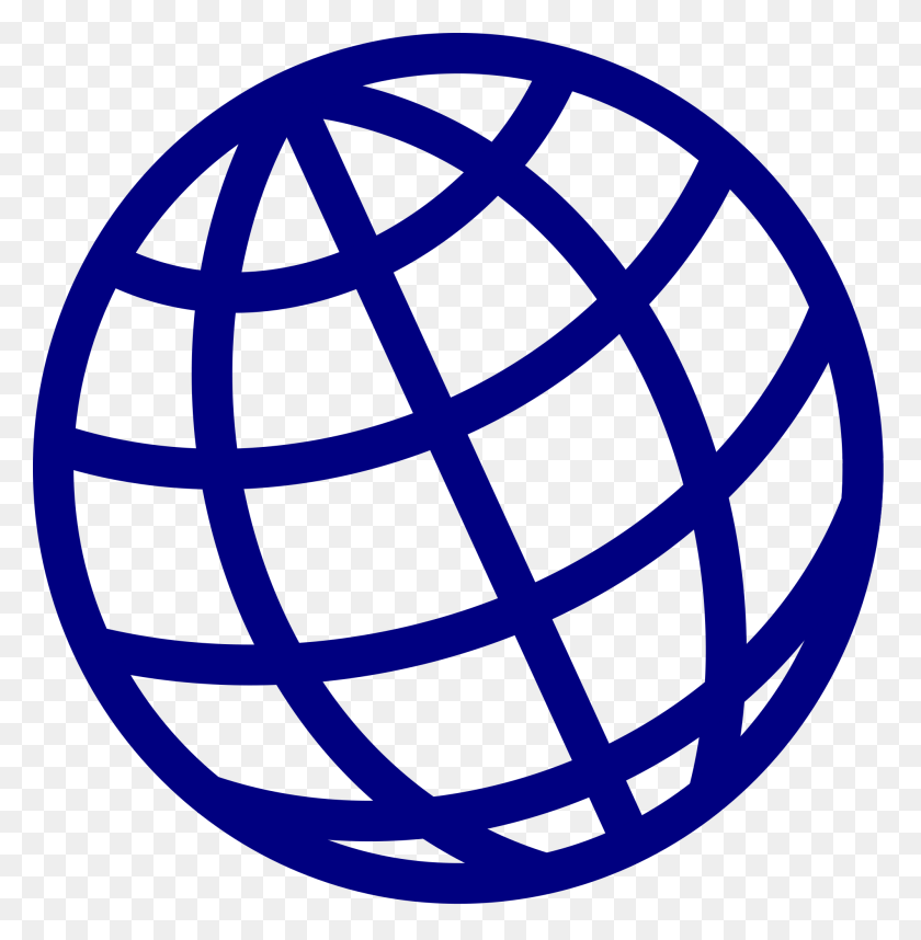 2000x2048 Blue Globe Icon - Globe Icon PNG