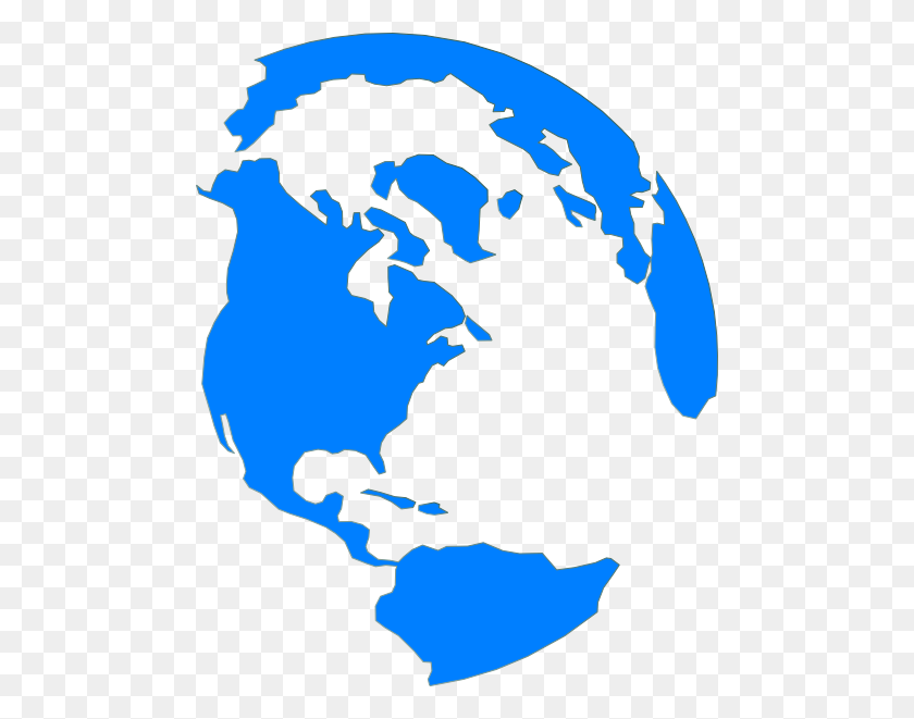 480x601 Blue Globe Png, Clip Art For Web - World Clipart PNG
