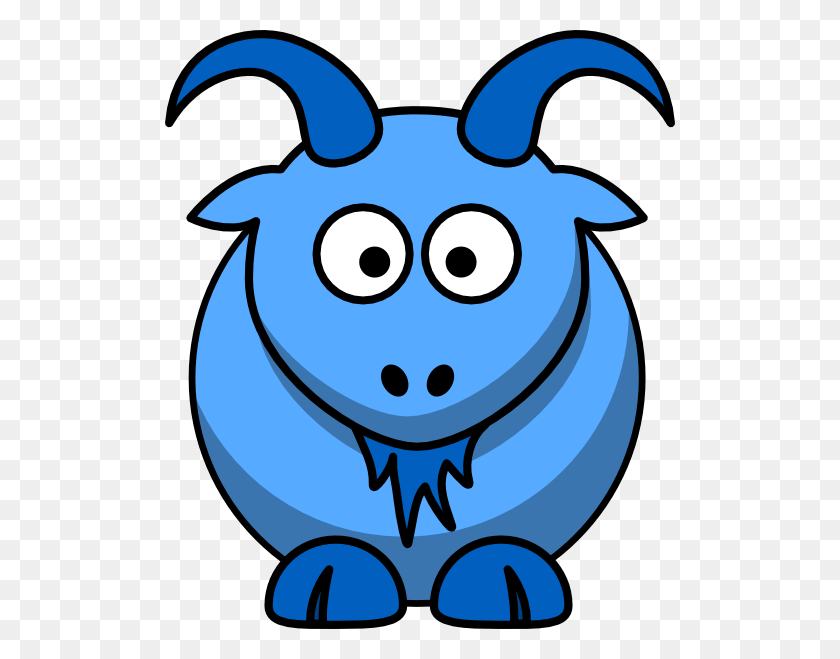 510x599 Blue Goat Clip Art - Baby Goat Clipart