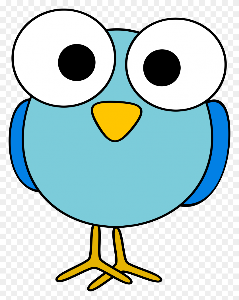 1884x2399 Blue Googley Eyed Bird Icons Png - Big Bird PNG