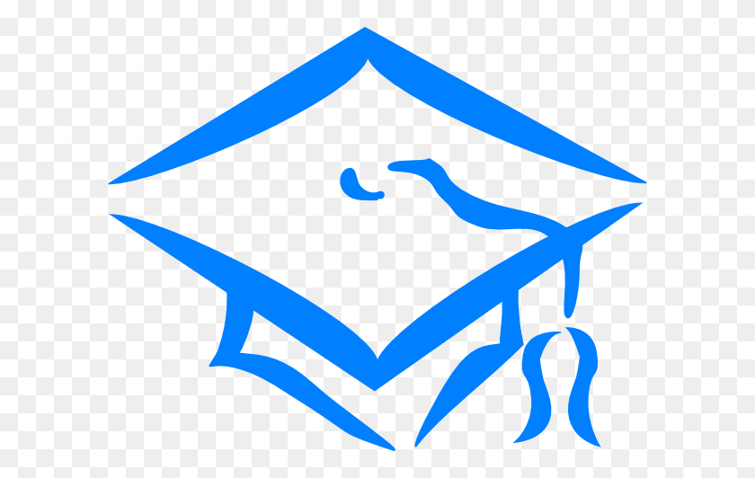600x472 Blue Graduation Cap Clip Art - Graduation Clipart 2016