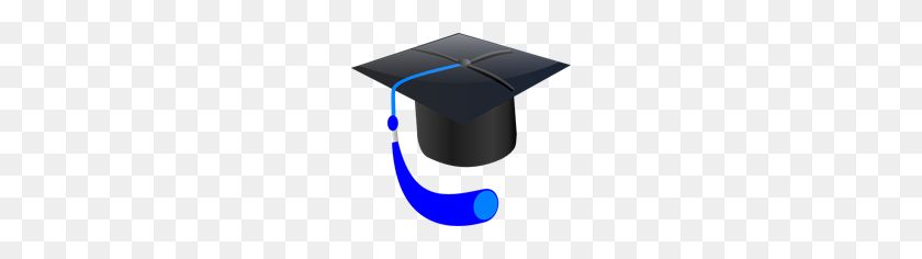 200x176 Blue Graduation Cap Png, Clip Art For Web - Graduation Cap Icon PNG