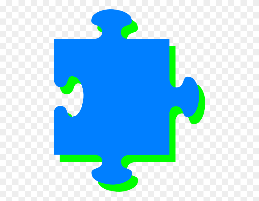 492x593 Blue Green Puzzle Png Clip Arts For Web - Puzzle PNG