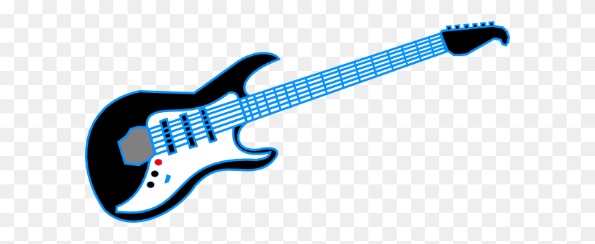 600x284 Blue Guitar Cliparts - Guitar Pick Clipart