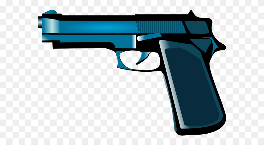 600x401 Blue Gun Png Clip Arts For Web - PNG Gun