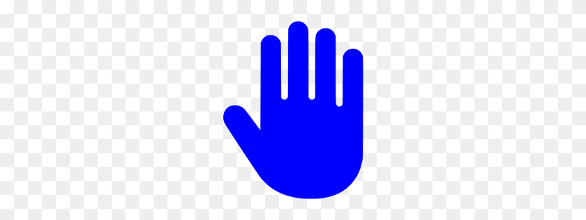 256x256 Blue Hand Cursor Icon - Hand Cursor PNG