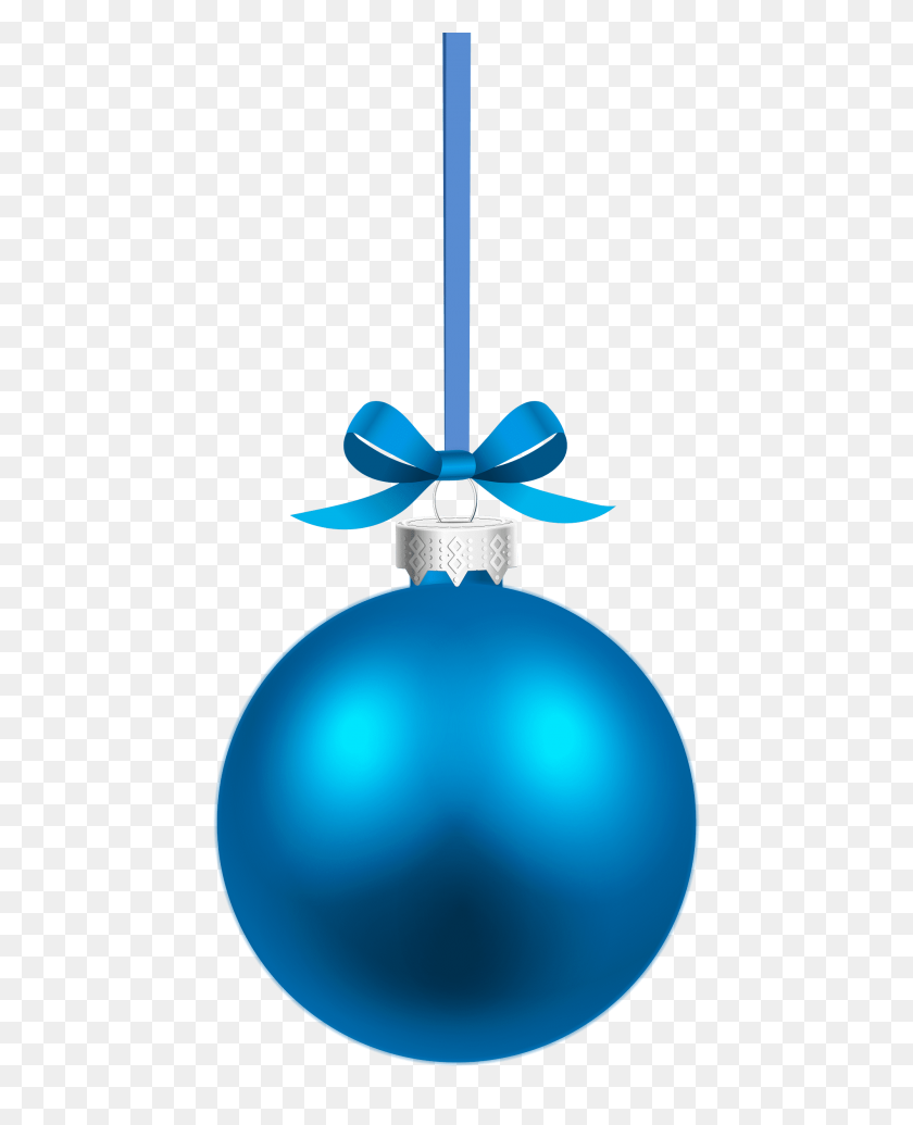 480x975 Bola De Navidad Azul Colgante Png - Destello De Lente Azul Png