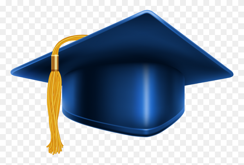 1900x1233 Blue Hd Graduation Cap - Grad Cap PNG