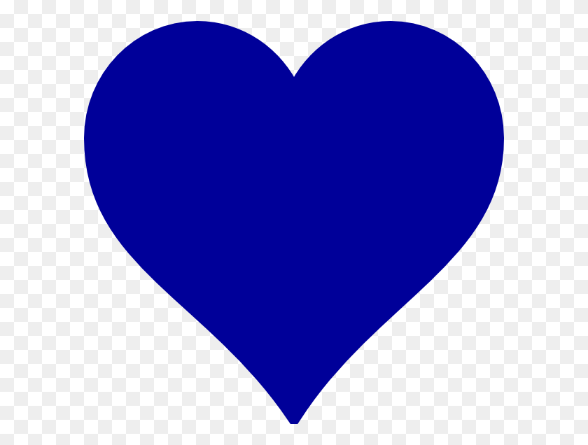 600x576 Blue Heart Clip Art - Small Red Heart Clipart