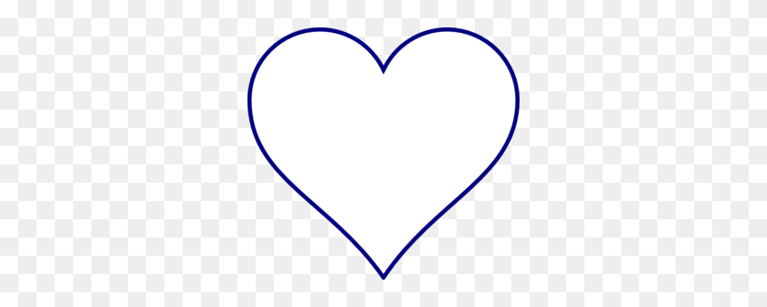 298x276 Blue Heart Clip Art - Heart Clipart