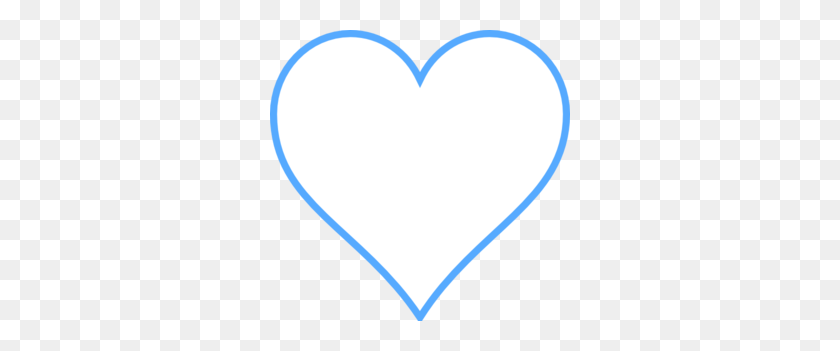 300x291 Голубое Сердце Картинки - Сердце Ленты Клипарт
