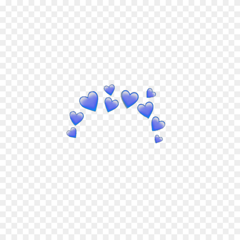 1773x1773 Синее Сердце Корона Сердечная Корона Emoji Наклейка Iphone Emoji - Голубое Сердце Emoji Png