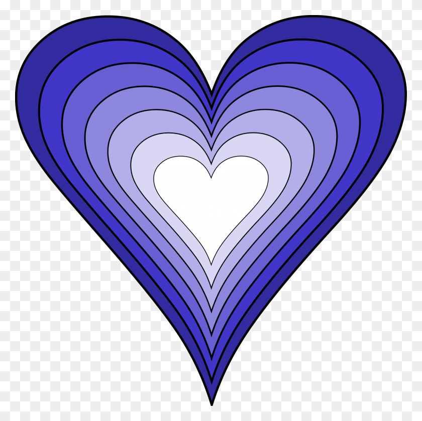 2000x2000 Blue Heart Growth - Blue Heart PNG