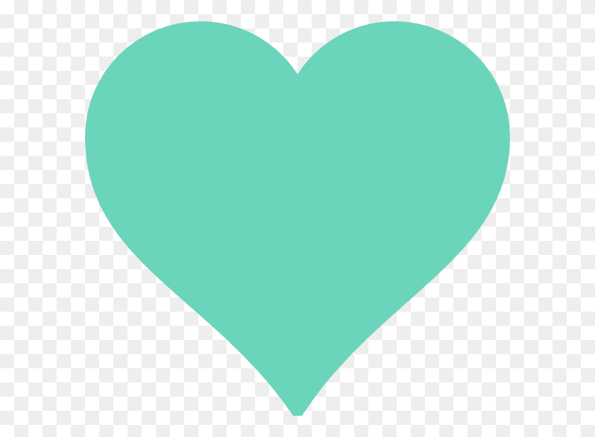 600x557 Blue Heart Png, Clip Art For Web - Heart PNG Clipart