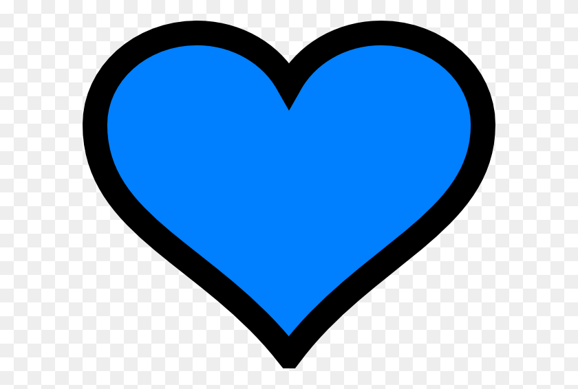 600x506 Png Синее Сердце