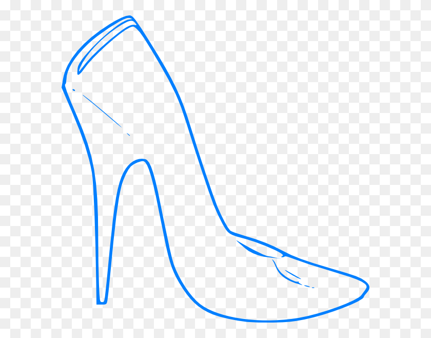 600x598 Blue High Heel Clip Art - Clipart Heels