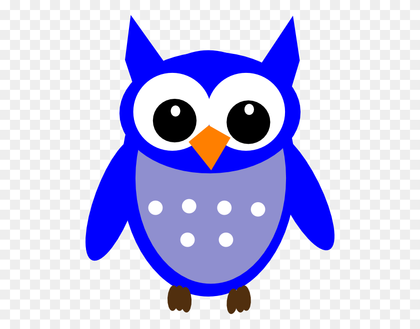 498x599 Blue Hoot Owl Png, Clip Art For Web - Owl Clipart