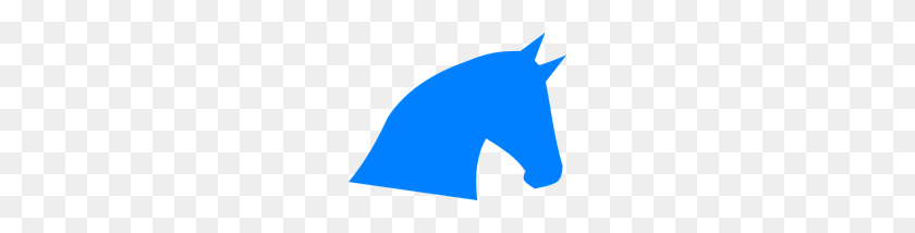 200x154 Blue Horse Head Silhouette Png, Clip Art For Web - Head Silhouette PNG