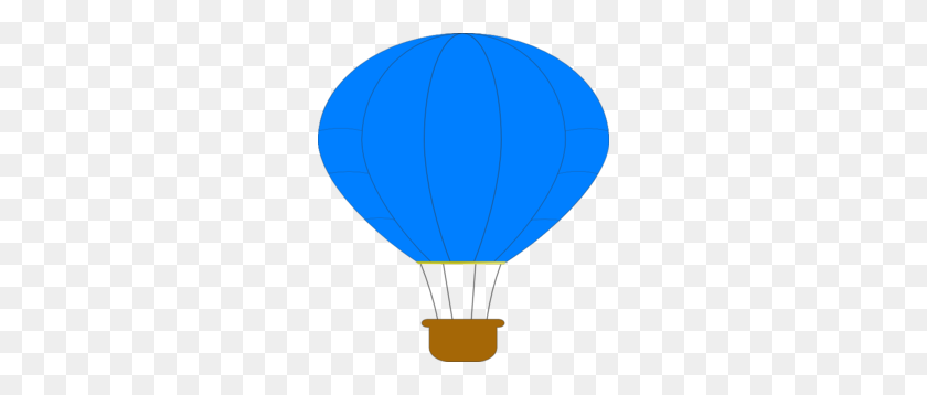 264x298 Blue Hot Air Balloon Clip Art - Free Hot Air Balloon Clip Art