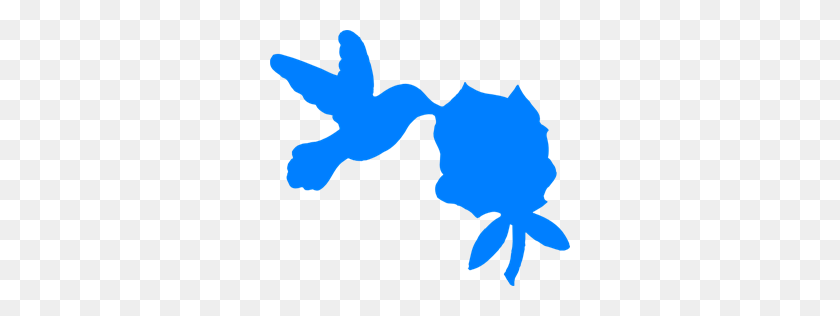 300x256 Blue Hummingbird And Bush Png, Clip Art For Web - Bush PNG