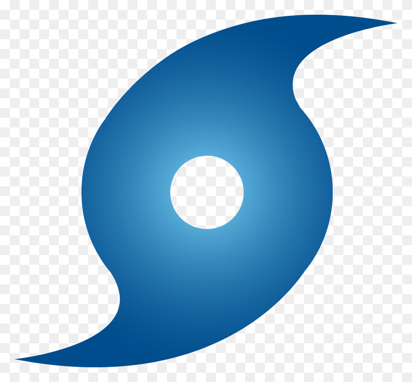 6197x5717 Blue Hurricane Weather Symbol - Cyclone Clipart