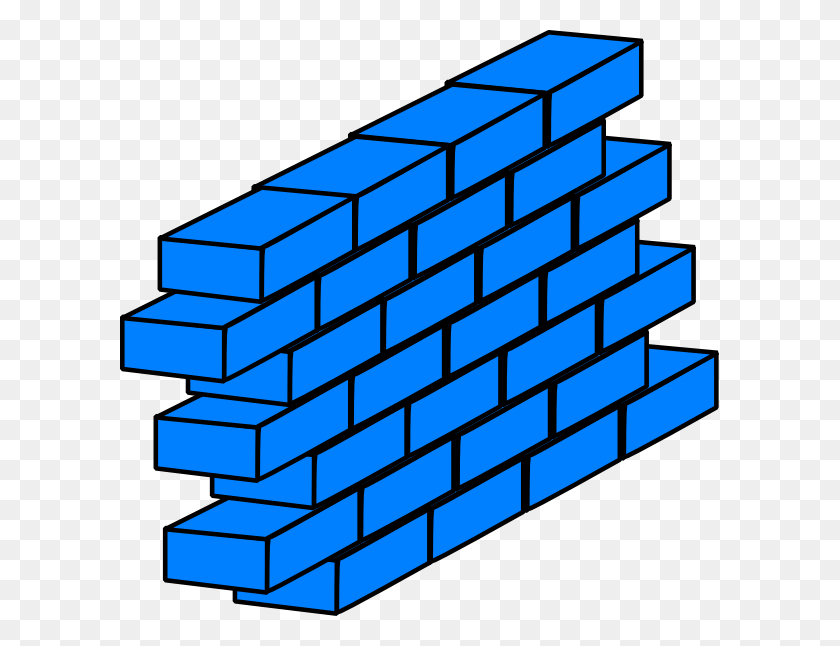 600x586 Синий Ибм Стены Клипарт - Стена Png